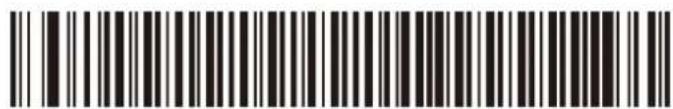 Barcode image with black and white vertical bars, no visible text or symbols beyond the pattern