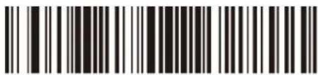 Black and white barcode image with vertical lines and a central dot
