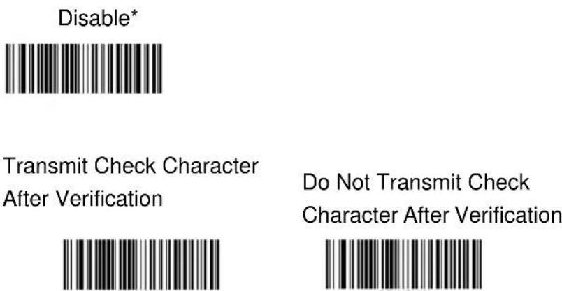 Unitech MS852N - Check Character Verification - 1