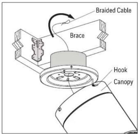 Braided Cable Brace Hook Canopy