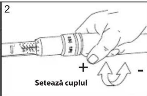 2 + - Setează cuplul