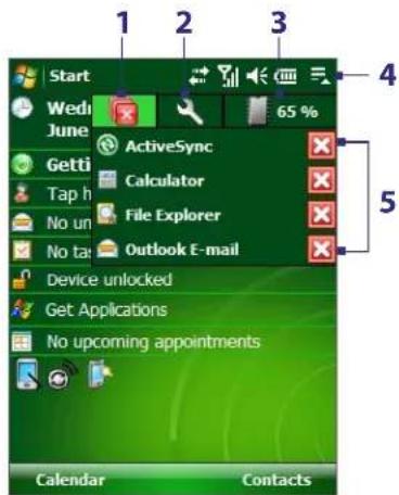 Start Wednesday June Getti Tap h No un No ta ActiveSync Calculator File Explorer Outlook E-mail Device unlocked Get Applications No upcoming appointments Calendar Contacts