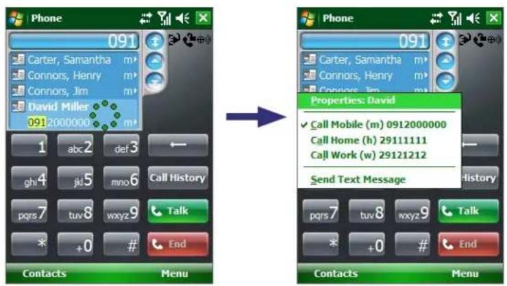 Phone 091 Carter, Samantha m* Connors, Henry m* Connors, Jim m* David Miller 091 2000000 m* 1 abc2 def3 ghi4 jkl5 mno6 Call History pqrs7 tuv8 wxyz9 Talk * +0 # End Contacts Menu Phone 091 Carter, Samantha m* Connors, Henry m* Connors, Jim m* Properties: David ✓ Call Mobile (m) 0912000000 Call Home (h) 29111111 Call Work (w) 29121212 Send Text Message pqrsl 7 tuv8 wxyz9 Talk * +0 # End Contacts Menu