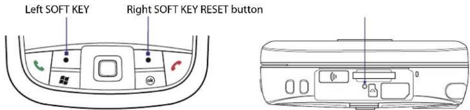 HTC XV6800 - To perform a hard reset - 1