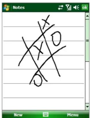 x x/o y/o O New Menu