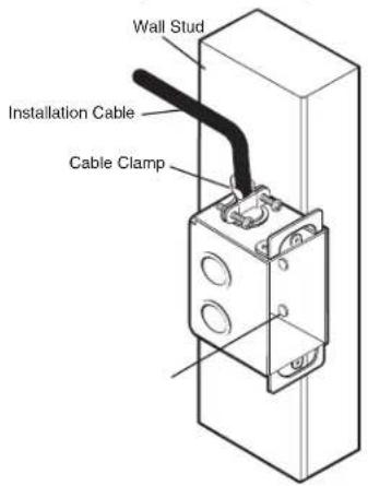 Wall Stud Installation Cable Cable Clamp