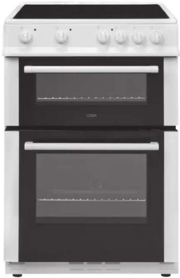 Logik LTOC60W13 - Free-Standing Double Oven Electric Cooker - 1