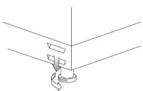 Logik LTOC60W13 - Adjusting the Feet - 2