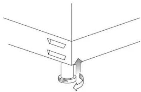 Logik LTOC60W13 - Adjusting the Feet - 3