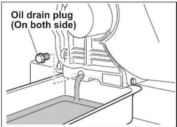 Oil drain plug (On both side)