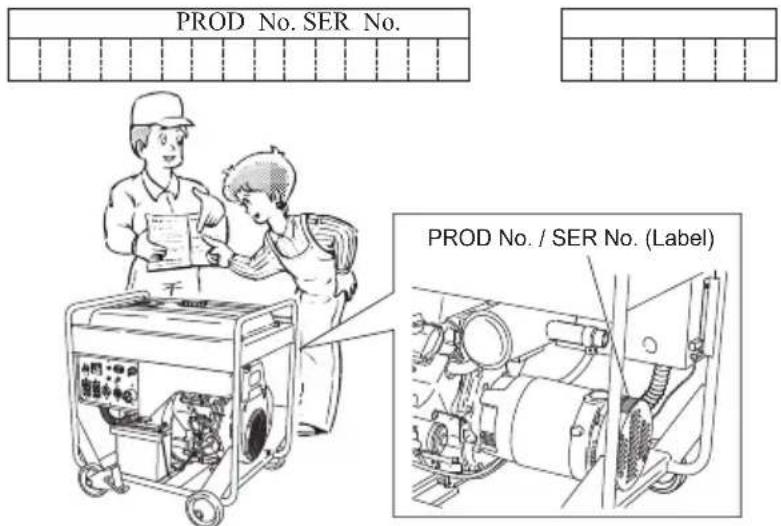 PROD No. SER No. PROD No. / SER No. (Label)