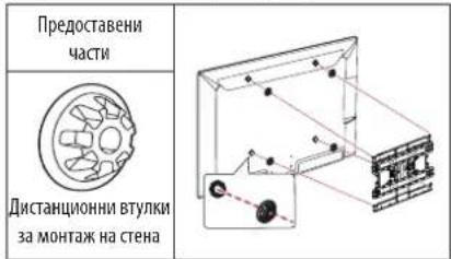 Предоставени части Дистанционни втулки за монтаж на стена