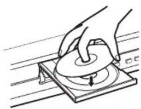 TOSHIBA SD-3960 - Place the disc on the disc tray. - 1