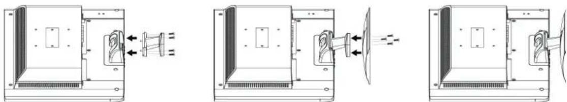 VIEWSONIC N1630w - Installing the Stand - 1