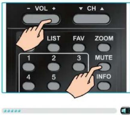 - VOL + CH LIST FAV ZOOM 1 2 3 MUTE 4 5 INFO