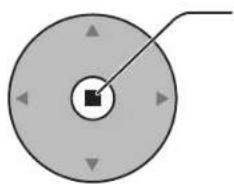 Circular diagram with a central square and directional arrows, no text or symbols present