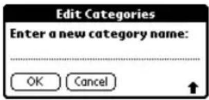 Edit Categories Enter a new category name: OK Cancel