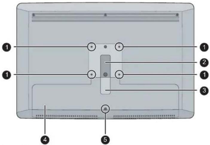 Diagram of a device interior with numbered labels pointing to different sections