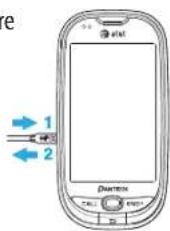 PANTECH Ease P2020 - To charge your battery - 1