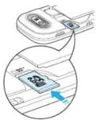Diagram showing a device with a blue arrow pointing to a card labeled '30' and a magnified view of its card.