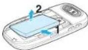 PANTECH Ease P2020 - Installing/removing SIM card and battery - 7