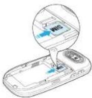 PANTECH Ease P2020 - Installing/removing SIM card and battery - 2