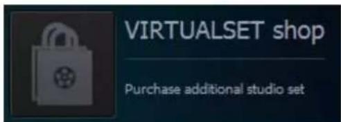 VIRTUALSET shop Purchase additional studio set