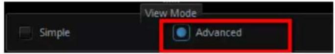View Mode Simple Advanced