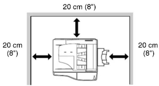 20 cm (8") 20 cm (8") 20 cm (8") 20 cm (8")