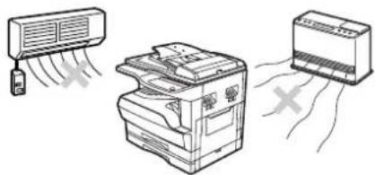 OLIVETTI d-Copia 20W - Do not install your machine in areas that are: - 4