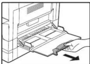 OLIVETTI d-Copia 20W - Unfold the bypass tray. - 2