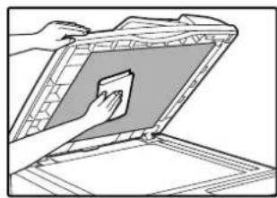 OLIVETTI d-Copia 20W - CLEANING THE DOCUMENT GLASS AND SPF/ DOCUMENT COVER - 2