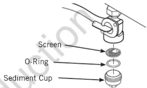 Screen O-Ring Sediment Cup
