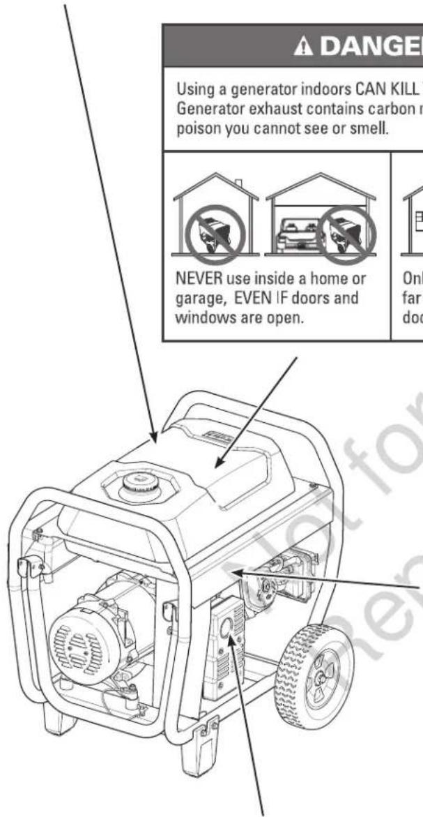 Craftsman CMXGGAS030732 - WARNING DVERTENCIA - 4