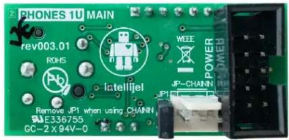 PHONES 1U MAIN rev003.01 ROHS i@teilijel Remove JP1 when using CHAINN E336755 GC-2 X 94V-0 WEEE POWER IP-CHAINN RADMEB