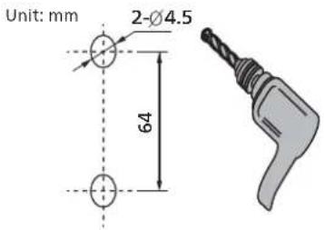 Unit: mm 2-Ø4.5 64