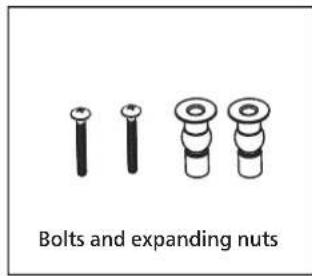 Bolts and expanding nuts