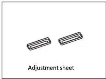 Adjustment sheet