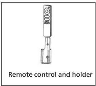 Remote control and holder