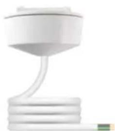 HAGER K7P3M075WPCR - 6A Plug-in Ceiling Rose with 1mm² Flexible Cord - 1
