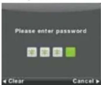 Please enter password Clear Cancel >