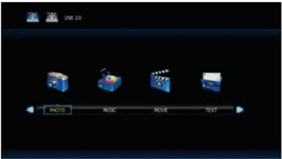 USB 2.0 PHOTO MUSIC MOVE TEXT