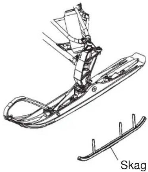 POLARIS 600 IQ Racer (2016) - Skag Replacement - 1