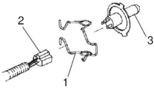 Technical diagram showing three labeled mechanical components: a coiled spring, a zigzag spring, and a flanged cylindrical component.