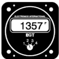 ELECTRONICS INTERNATIONAL 1357° EGT 1 2 3 4
