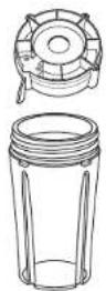 OSTER Texture Select Pro BLSTTS-CB2-000 - Blend-N-Go® Smoothie Cup Accessory (Select Models Only) - 2
