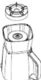 OSTER Texture Select Pro BLSTTS-CB2-000 - Ensamblaje del Vaso Tritan™ de 8 Tazas - 3