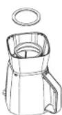 OSTER Texture Select Pro BLSTTS-CB2-000 - Ensamblaje del Vaso Tritan™ de 8 Tazas - 1