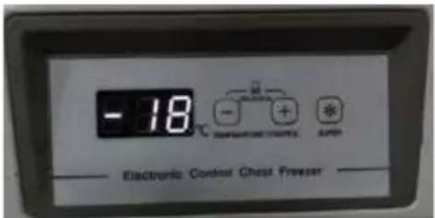 - 18 °C TEMPORATING CONTROL ELECTRONIC CONTROL CHEAST FREEZER