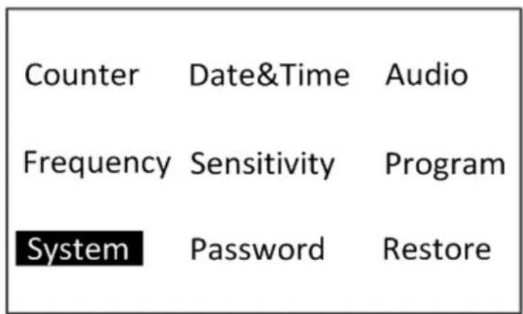 Counter Date&Time Audio Frequency Sensitivity Program System Password Restore